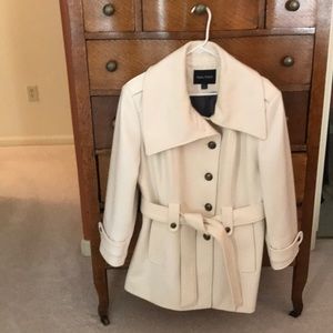 Nautica wool cream dress coat